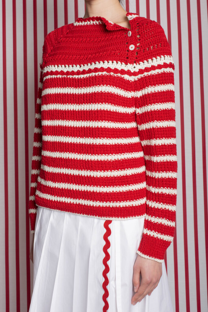 rubino-gaeta-maglionecarré-righe-cotone-rossopanna-04